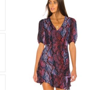 BNWT Parker Soliana silk elbow sleeve dress